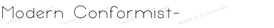 Modern Conformist字体转换